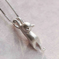 Halskette für Damen | Sterling Silber | Katzenanhänger | Stilvoll-Luzern Mode