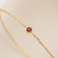 925 Sterling Silberarmband - GoldFlash 