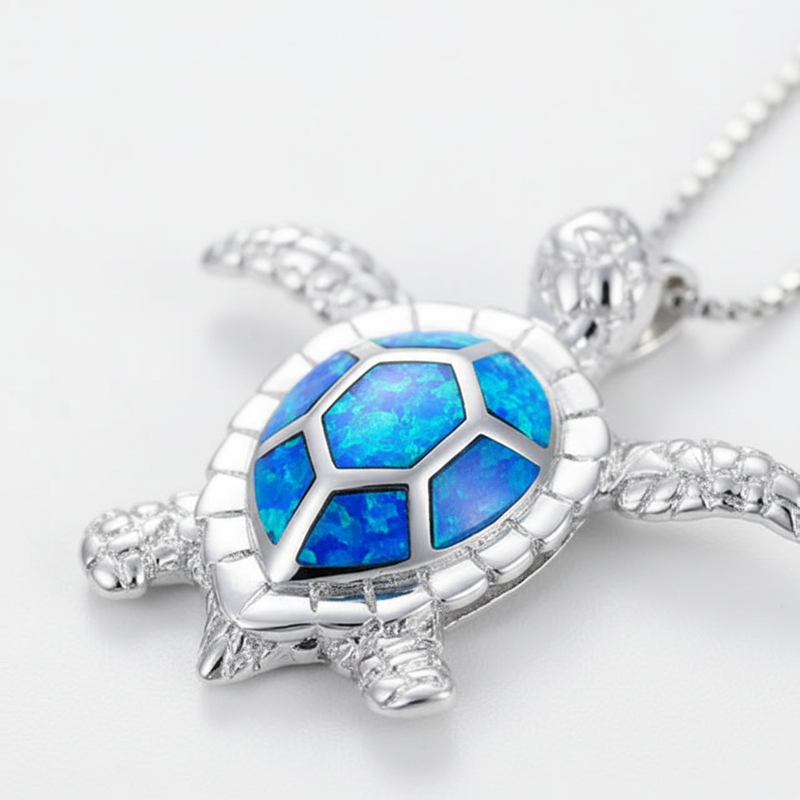 925er Silber Halskette - WisdomTurtle 