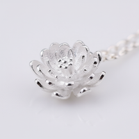 925er Silberkette - LotusNecklace 