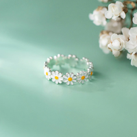 925er Silberring - PetalGlow 