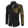 Herrenhemd mit goldenen Details – Darius