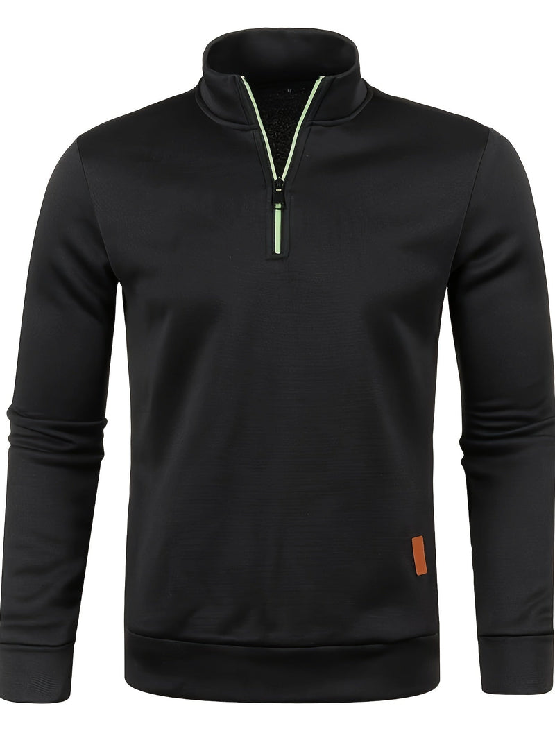 Herren Pullover mit Hals-Reißverschluss für Herbst & Winter – Matteo