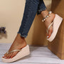 Damen Plateau-Pantoletten mit Clip-Zehen-Design – Riviera