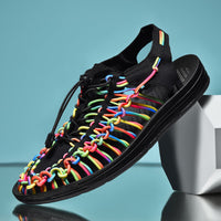 Airy Men's Sandal With A Woven Cord Upper - Joel