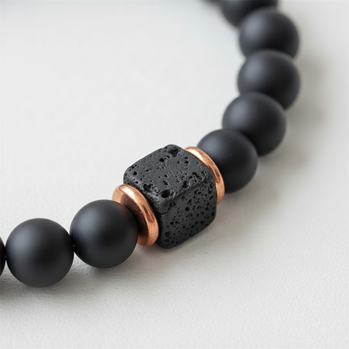 Armband Aus Lavastein - OnyxBalance 