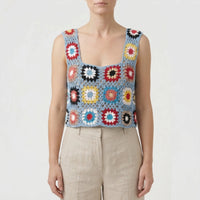 Ärmelloses Häkel-Crop-Top - Silvia