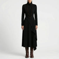 Asymmetrisches Maxikleid Mit Stehkragen - Tonya