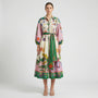 Ausgestelltes Midi-Kleid Mit Grafischem Allover-Print - Natasha