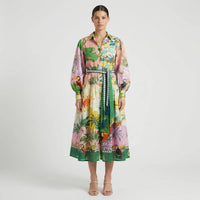 Ausgestelltes Midi-Kleid Mit Grafischem Allover-Print - Natasha
