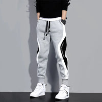 Locker Geschnittene Herren Patchwork-Joggers mit Kordelzug – Rafael
