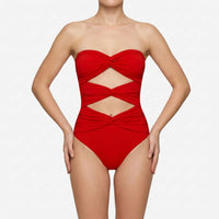 Badeanzug Mit Cut-Outs Und Rock - Sirenia