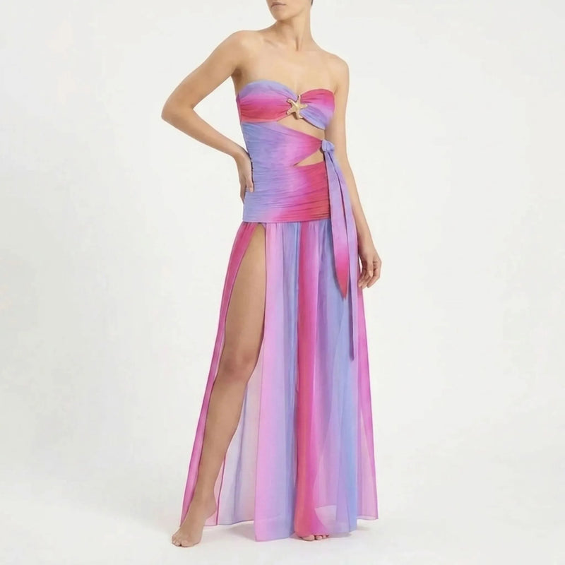 Badeanzug Mit Cut-Outs Und Rock - Sirenia