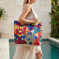 Bedruckte Damen Strandtasche - Okatote