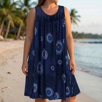 Bedrucktes Strandkleid In Plus-Size - Christie