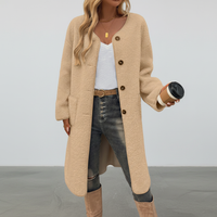 Bequemer Fleece-Mantel - Rita