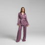 Bequemer Satin-Anzug - Claudia