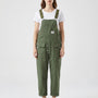 Bib-Front Dungarees With Chest Pocket - Amber