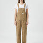 Bib-Front Dungarees With Chest Pocket - Amber