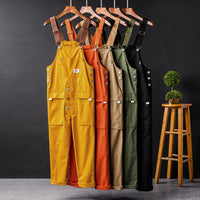 Bib-Front Dungarees With Chest Pocket - Elbert
