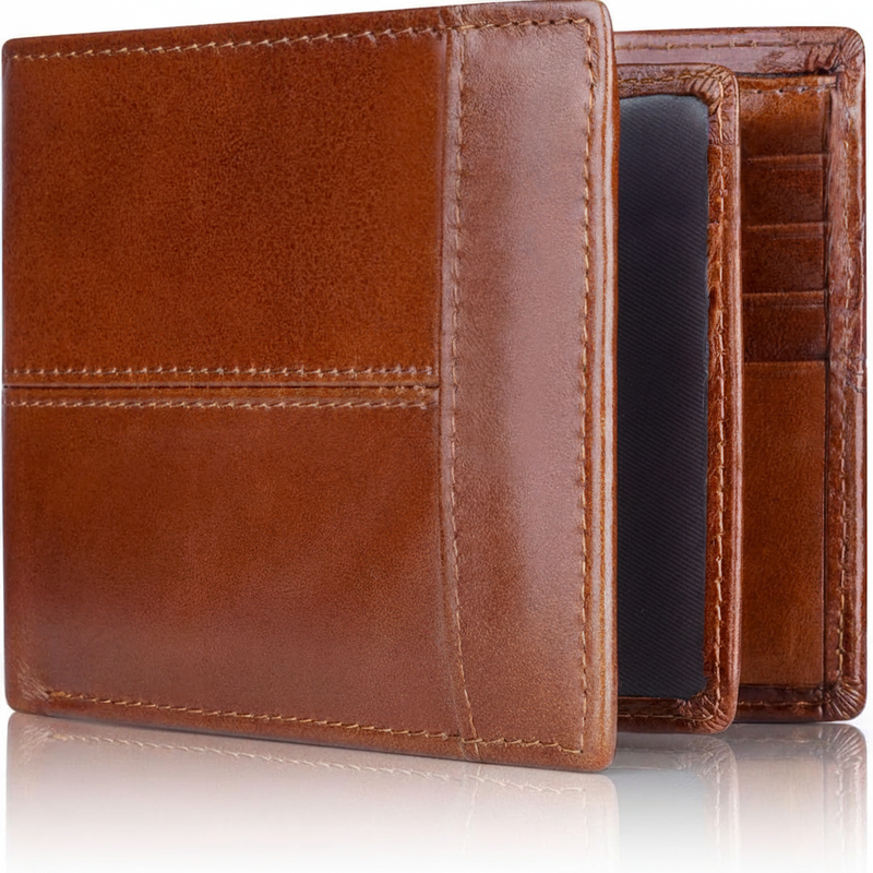 Bifold Męski Portfel - SecureGuard 