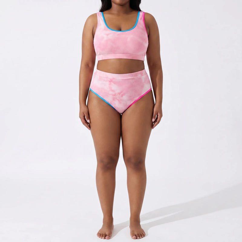 Bikini Set In Großen Größen Mit Batikmuster - Jean