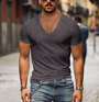Herren T-Shirt mit V-Ausschnitt – Timo