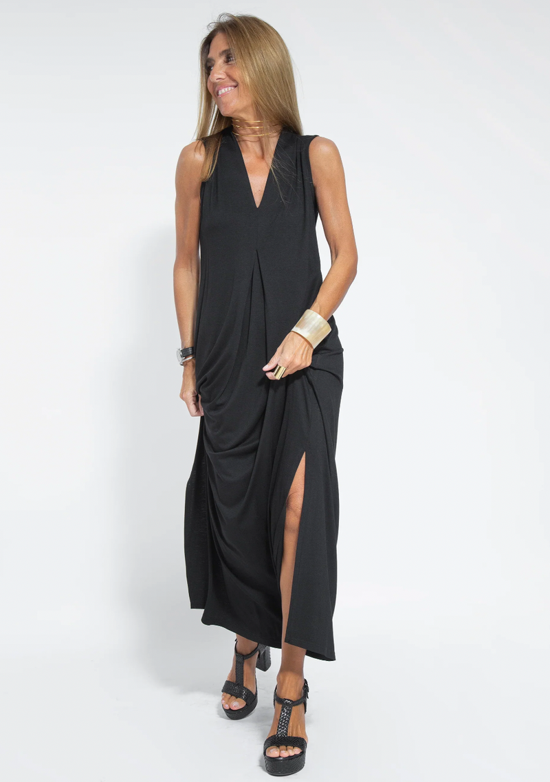 Zweiteiliges Schlankmachendes Kleid mit Weste – Loreen