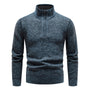 Strickpullover für Herren mit halbem Reißverschluss – Cedric