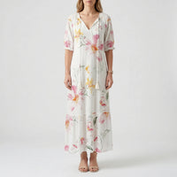 Bohemian Floral Maxi Dress - Carolyn