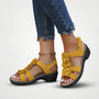 Bohemian Floral Platform Sandal - Evelyn