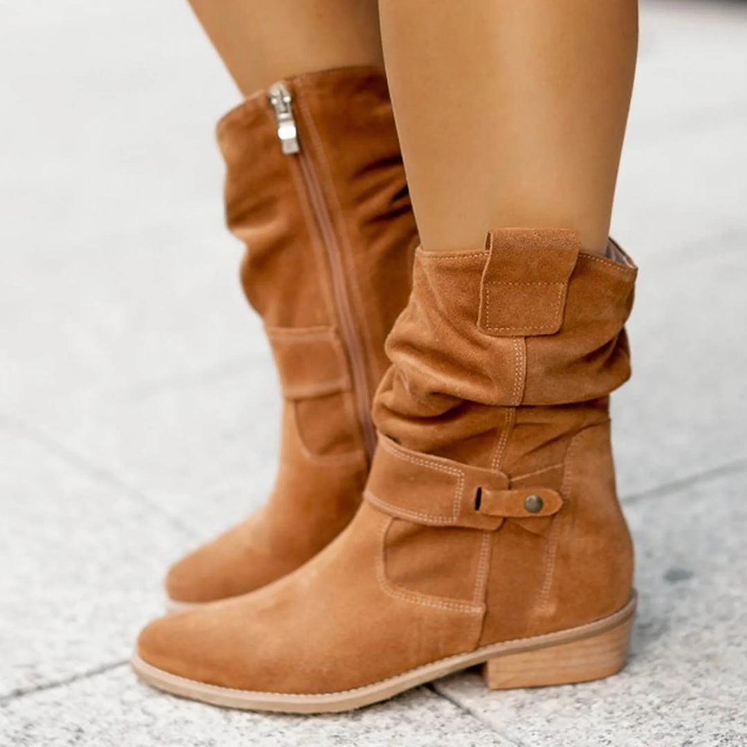Trendiger Damen Herbst-Absatzstiefel – Elif