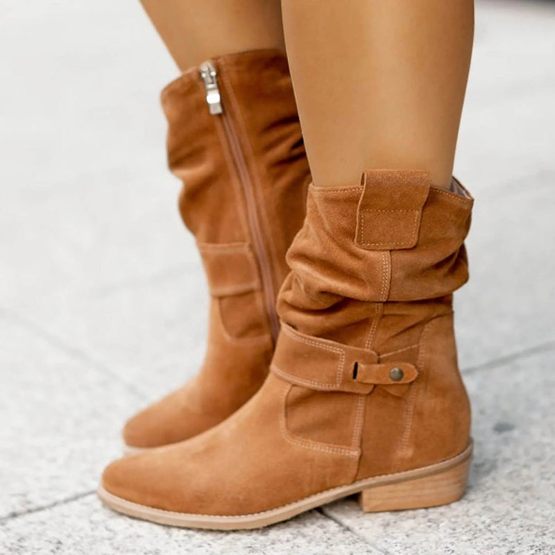 Trendiger Damen Herbst-Absatzstiefel – Elif