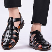 Buckle-Strap Gladiator Sandal - Victor