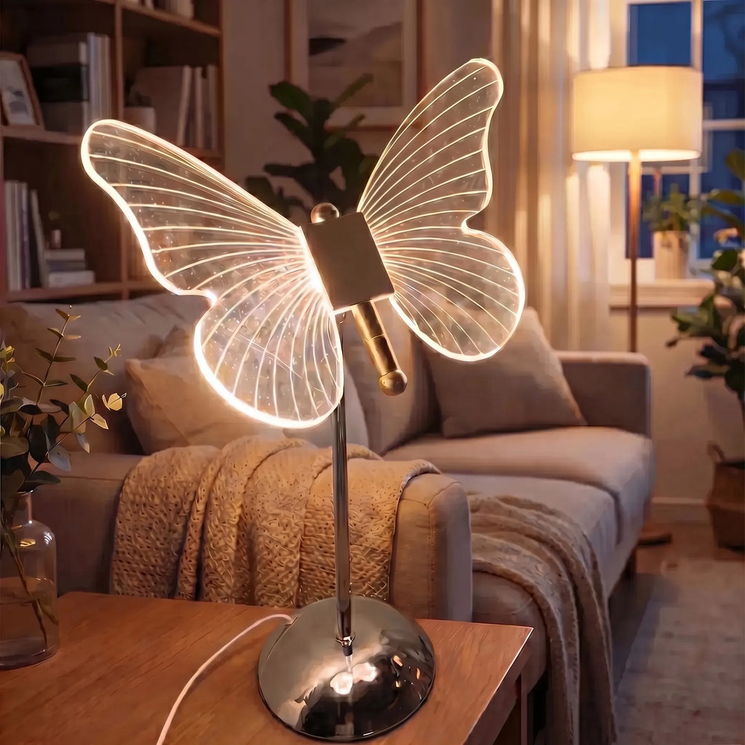 Butterfly-Shaped LED Table Lamp -  Flutterglow