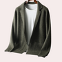 Herrenjacke aus 100 % Wolle mit Reverskragen und Eingrifftaschen – Ewan
