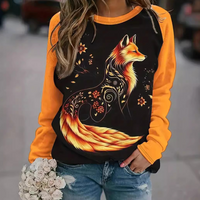 Damen Sweatshirt mit Fuchsprint – Nora