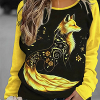 Damen Sweatshirt mit Fuchsprint – Nora