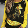 Damen Sweatshirt mit Fuchsprint – Nora
