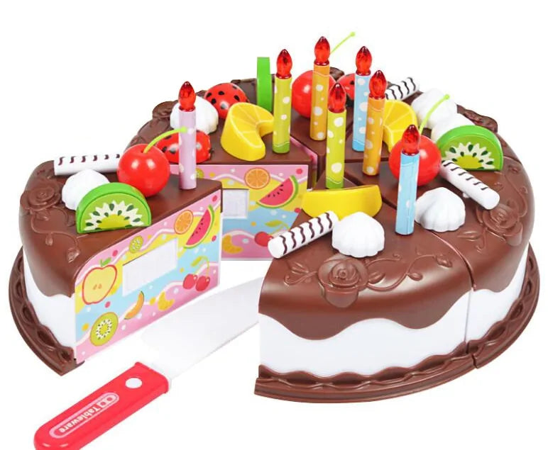Kuchenspielzeug aus Kunststoff für Kinder zum Zählen, Schneiden & Dekorieren