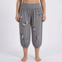 Caprihose Damen Mit Schmetterlings-Print In Großen Größen - Ella