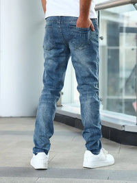 Casual Men's Jeans With A Faded Look - Alton
