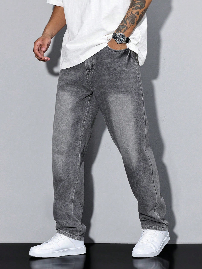 Casual Men's Jeans With Natural Waist - Clifford