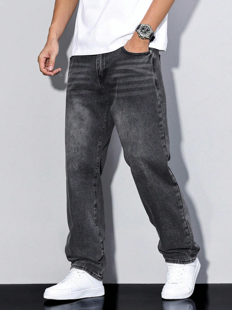 Casual Men's Jeans With Natural Waist - Clifford