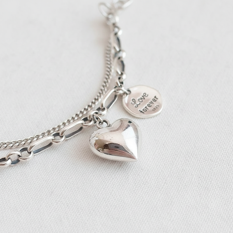 Charm-Armband Mit Herz - LoveGleam 