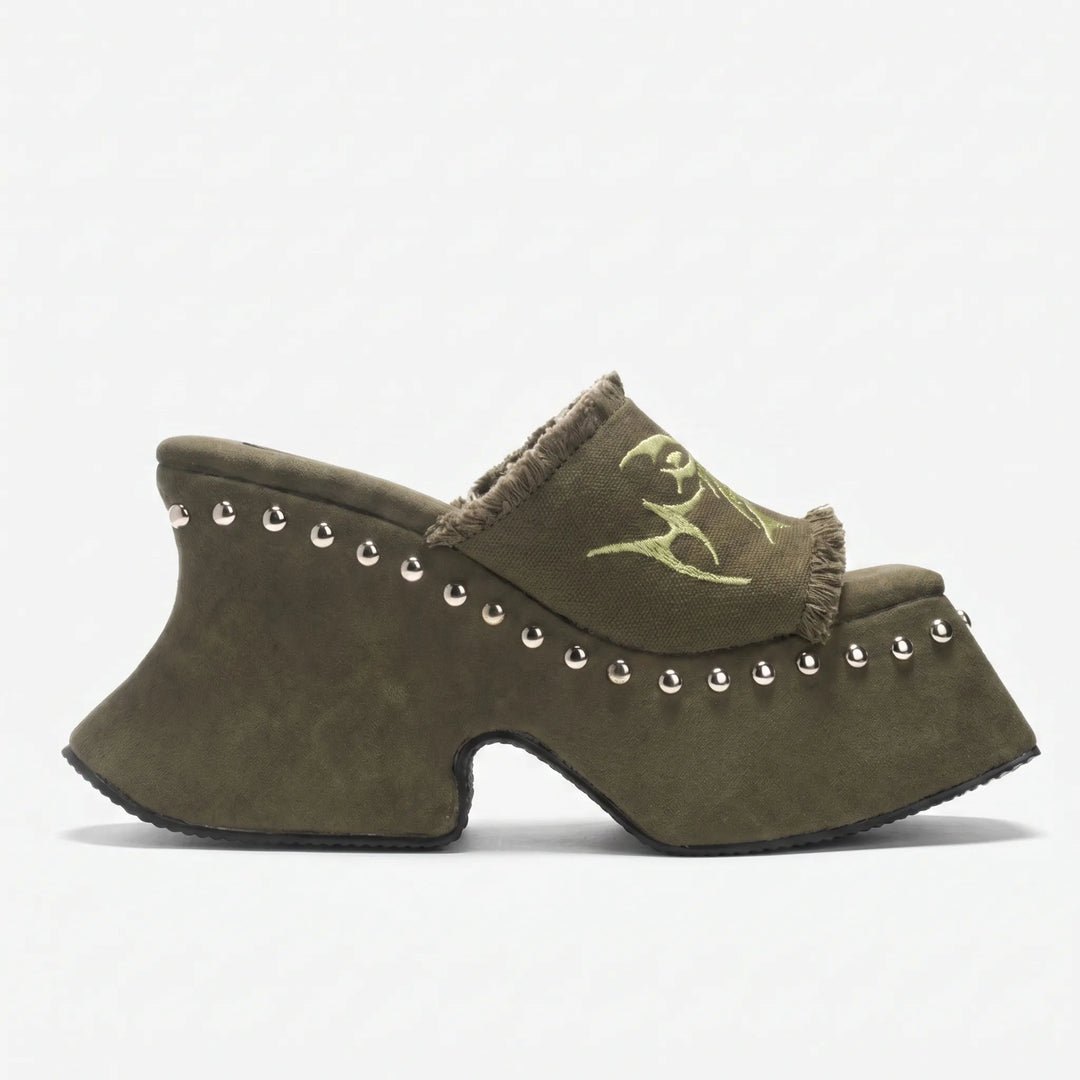 Chunky Plateau Pantoletten - Tami