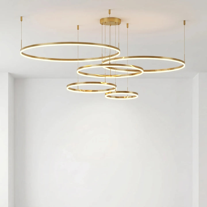 Circular Ring LED Pendant Chandelier -  Rinova