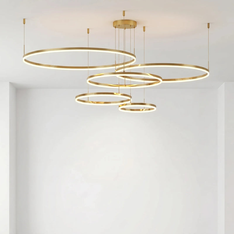 Circular Ring LED Pendant Chandelier -  Rinova