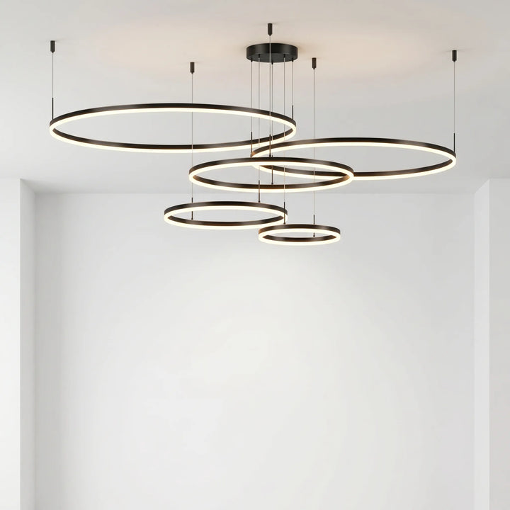 Circular Ring LED Pendant Chandelier -  Rinova