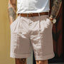 Classic Men's Shorts With Pleat Front - Gustavo